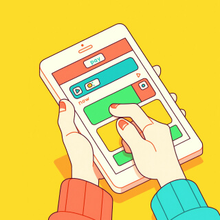 Marketing e publicidade nas redes sociais.